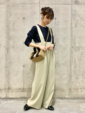 「Moname（モナーム）のアイテム（トップス）」を使った、アサミさん（レディース・163cm）の冬コーディネート