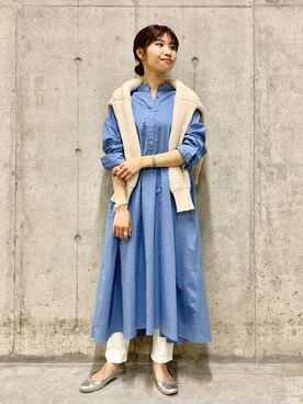 「Moname（モナーム）のアイテム（パンツ）」を使った、アサミさん（レディース・163cm）の冬コーディネート
