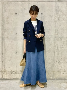 「スタッフセンバツ」｜「アイテム（バレエシューズ）」を使った、アサミさん（レディース・163cm）の冬コーディネート