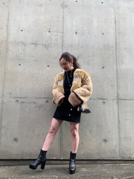 「SLY（スライ）のアイテム（その他アウター）」を使った、MIREIさん（レディース・152cm）の冬コーディネート
