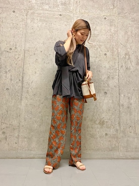 「KBF（ケイビーエフ）のアイテム（イヤリング）」を使った、ツンさん（レディース・159cm）の春コーディネート