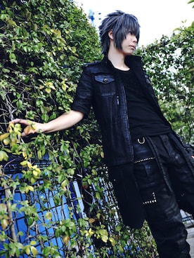 「寒い」｜「アイテム（デニムジャケット）」を使った、Ｆさん（メンズ・171cm）の冬コーディネート