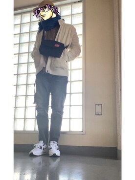 「フェリシモ（フェリシモ）のアイテム（その他アウター）」を使った、フェイさん（メンズ・178cm）の秋コーディネート