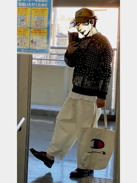 「BEN DAVIS（ベンデイビス）のアイテム（キャップ）」を使った、フェイさん（メンズ・178cm）の秋コーディネート
