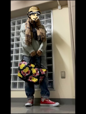 「BEN DAVIS（ベンデイビス）のアイテム（キャップ）」を使った、フェイさん（メンズ・178cm）の秋コーディネート