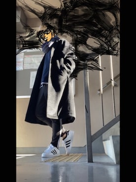 「KANGOL（カンゴール）のアイテム（パンツ）」を使った、フェイさん（メンズ・178cm）の冬コーディネート