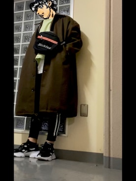 「KANGOL（カンゴール）のアイテム（パンツ）」を使った、フェイさん（メンズ・178cm）の冬コーディネート