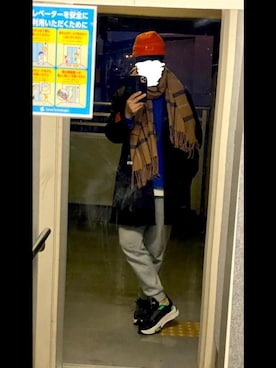「JOURNAL STANDARD relume（ジャーナルスタンダード　レリューム）のアイテム（その他アウター）」を使った、フェイさん（メンズ・178cm）の冬コーディネート