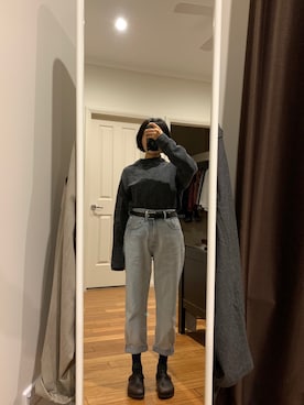 「リーバイス」｜Echo Zhaoさん（レディース・153cm）の春コーディネート