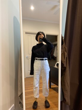 「リーバイス」｜Echo Zhaoさん（レディース・153cm）の春コーディネート