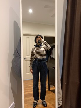 「リーバイス」｜Echo Zhaoさん（レディース・153cm）の春コーディネート