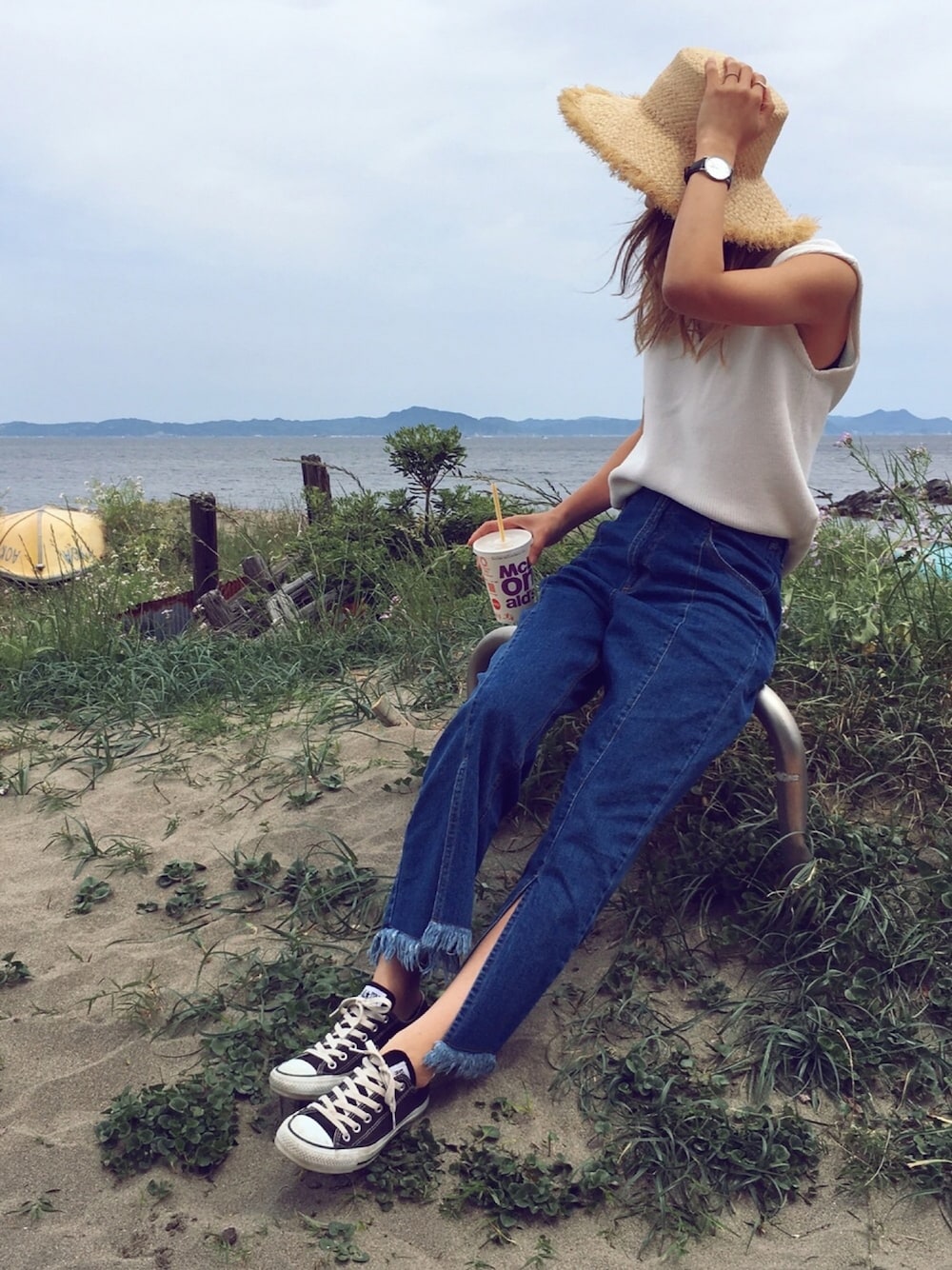 TODAYFUL（トゥデイフル）の「Vネックニットタンク（タンク