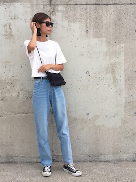 「H&M（エイチ・アンド・エム）のアイテム（アクセサリー）」を使った、asammyさん（レディース・170cm）の夏コーディネート