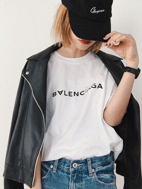 「UNIQLO（ユニクロ）のアイテム（ライダースジャケット）」を使った、asammyさん（レディース・170cm）の春コーディネート