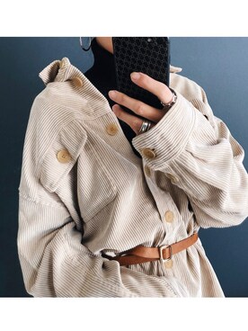 「TODAYFUL（トゥデイフル）のコーデュロイシャツ（シャツ/ブラウス）」を使った、asammyさん（レディース・170cm）の秋コーディネート