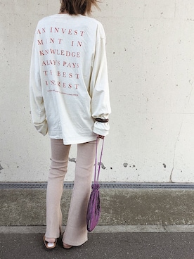 「reca（レカ）のアイテム（レッグウェア）」を使った、asammyさん（レディース・170cm）の秋コーディネート