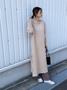 「reca（レカ）のアイテム（ワンピース/ドレス）」を使った、asammyさん（レディース・170cm）の秋コーディネート