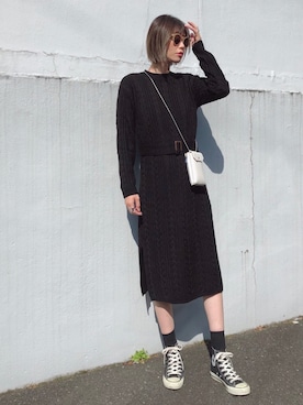 「Vicente for mom（ヴィセンテフォーマム）のアイテム」を使った、asammyさん（レディース・170cm）の秋コーディネート