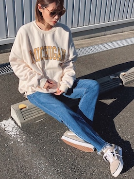 「CLEA（クレア）のアイテム（アクセサリー）」を使った、asammyさん（レディース・170cm）の冬コーディネート