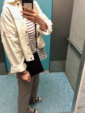 「CHOCOA（チョコア）のアイテム（トップス）」を使った、asammyさん（レディース・170cm）の春コーディネート