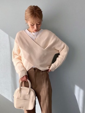 「CLEA（クレア）のアイテム（トップス）」を使った、asammyさん（レディース・170cm）の春コーディネート