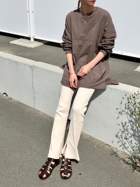 「reca（レカ）のアイテム（レッグウェア）」を使った、asammyさん（レディース・170cm）の春コーディネート