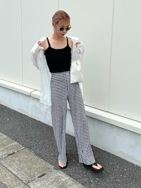 「CLEA（クレア）のアイテム（キャミソール）」を使った、asammyさん（レディース・170cm）の春コーディネート