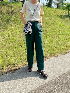 「CLEA（クレア）のアイテム（トップス）」を使った、asammyさん（レディース・170cm）の春コーディネート