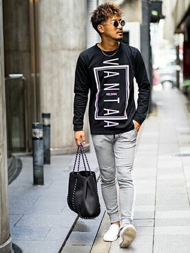 「WHIM ROTH（ウィムロス）のアイテム」を使った、adamsJUGGLERさん（メンズ・173cm）の秋コーディネート