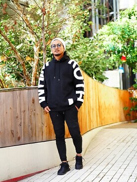 「WHIM ROTH（ウィムロス）のアイテム」を使った、adamsJUGGLERさん（メンズ・173cm）の冬コーディネート