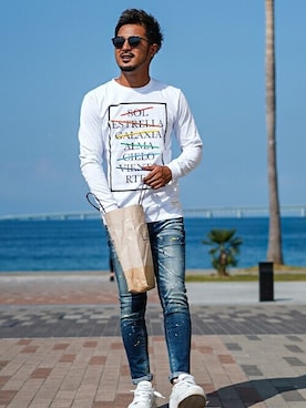 「RetoroEngine（レトロエンジン）のアイテム」を使った、adamsJUGGLERさん（メンズ・173cm）の秋コーディネート