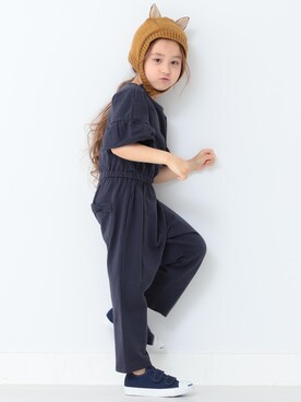 「動物モチーフ」｜「アイテム（ニットキャップ/ビーニー）」を使った、B:MING by BEAMS WOMENさん（キッズ・110cm）の夏コーディネート