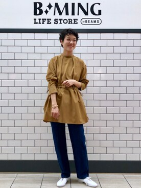 「Topologie」｜「アイテム（アクセサリー）」を使った、B:MING by BEAMS WOMENさん（レディース・160cm）の秋コーディネート
