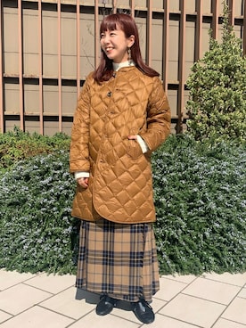 「GYMPHLEX（ジムフレックス）のアイテム（その他アウター）」を使った、B:MING by BEAMS WOMENさん（レディース・158cm）の秋コーディネート