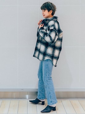 B:MING by BEAMS / チェックキルト CPOジャケットを使った人気