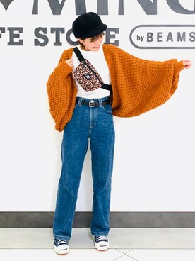 「Herschel Supply（ハーシェルサプライ）のアイテム」を使った、B:MING by BEAMS WOMENさん（レディース・158cm）の冬コーディネート