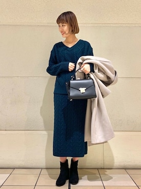 B:MING by BEAMS WOMENさん（レディース・158cm）の冬コーディネート