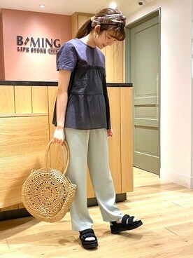B:MING by BEAMS WOMENさん（レディース・155cm）の春コーディネート