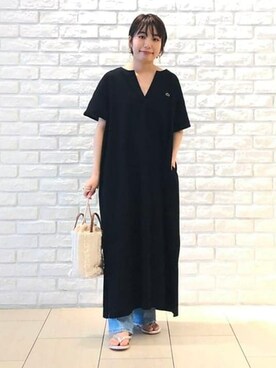 「Wrangler」｜「アイテム（ワンピース/ドレス）」を使った、B:MING by BEAMS WOMENさん（レディース・152cm）の春コーディネート