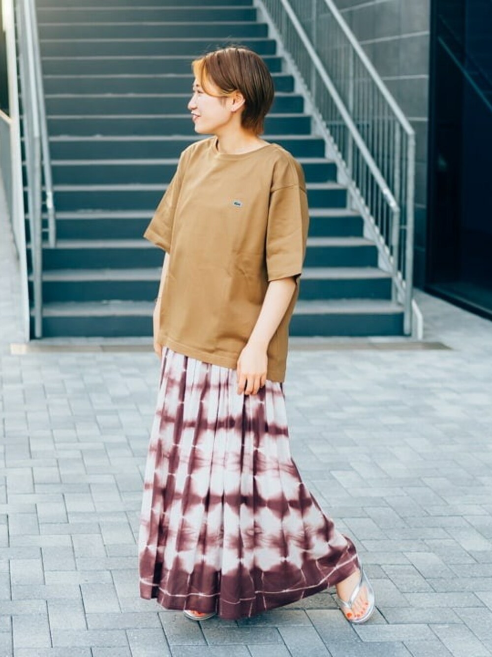 LACOSTE - わんこ　BEAMS LACOSTE コラボ　バックスリットTシャツ　新品 LACOSTE - わんこ様専用 BEAMS LACOSTE コラボ バックスリットT