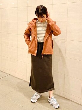 「グラミチ」｜「アイテム（マウンテンパーカー）」を使った、B:MING by BEAMS WOMENさん（レディース・155cm）の秋コーディネート