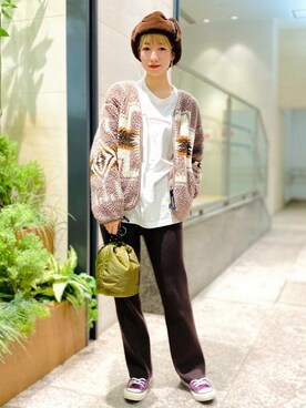 「PENDLETON（ペンドルトン）のアイテム（ジャケット/アウター）」を使った、B:MING by BEAMS WOMENさん（レディース・158cm）の秋コーディネート