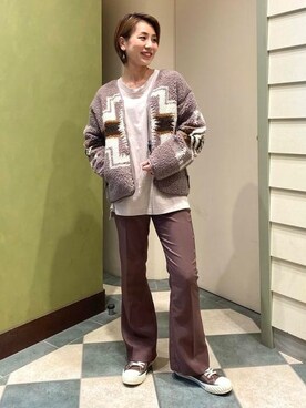 「PENDLETON（ペンドルトン）のアイテム（ジャケット/アウター）」を使った、B:MING by BEAMS WOMENさん（レディース・161cm）の秋コーディネート
