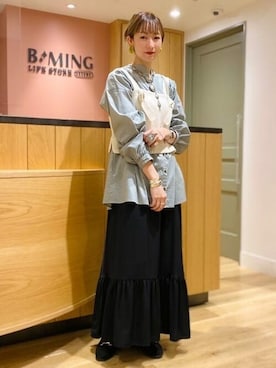 B:MING by BEAMS WOMENさん（レディース・158cm）の冬コーディネート