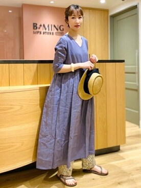 B Ming By Beams ビーミングバイビームス の Fog Linen Work B Ming By Beams 別注 Aila ワンピース ワンピース Wear