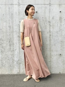 「iPhoneケース」｜「アイテム（ワンピース/ドレス）」を使った、B:MING by BEAMS WOMENさん（レディース・153cm）の夏コーディネート