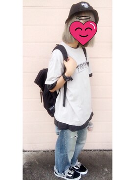 「ZORLAC」｜🐹さん（レディース・161cm）の夏コーディネート
