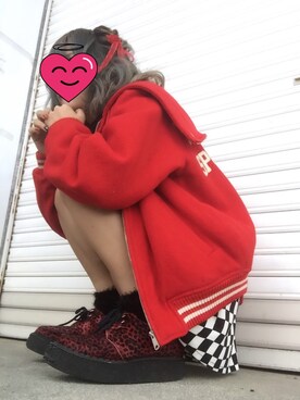 「GEORGE COX（ジョージコックス）のアイテム（その他シューズ）」を使った、🐹さん（レディース・161cm）の秋コーディネート