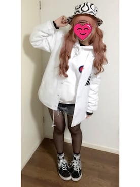 「SQUAIR（スクエア）のアイテム」を使った、🐹さん（レディース・161cm）の冬コーディネート