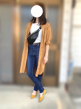 「MORGAN（モルガン）のアイテム（バッグ）」を使った、☺︎さん（レディース・160cm）の春コーディネート